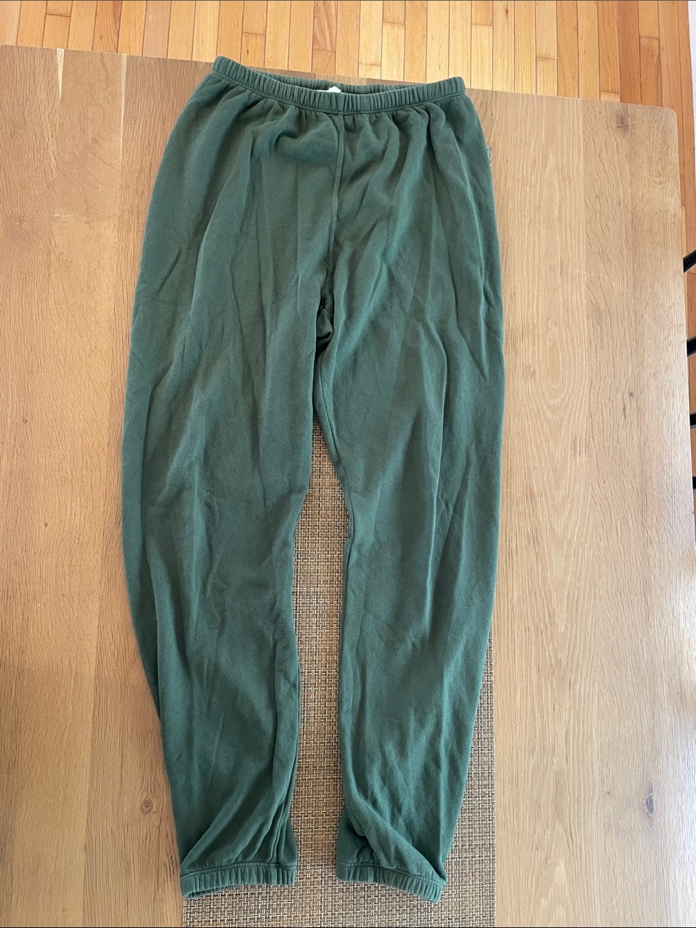 perfectwhitetee Olive Green Fleece Joggers